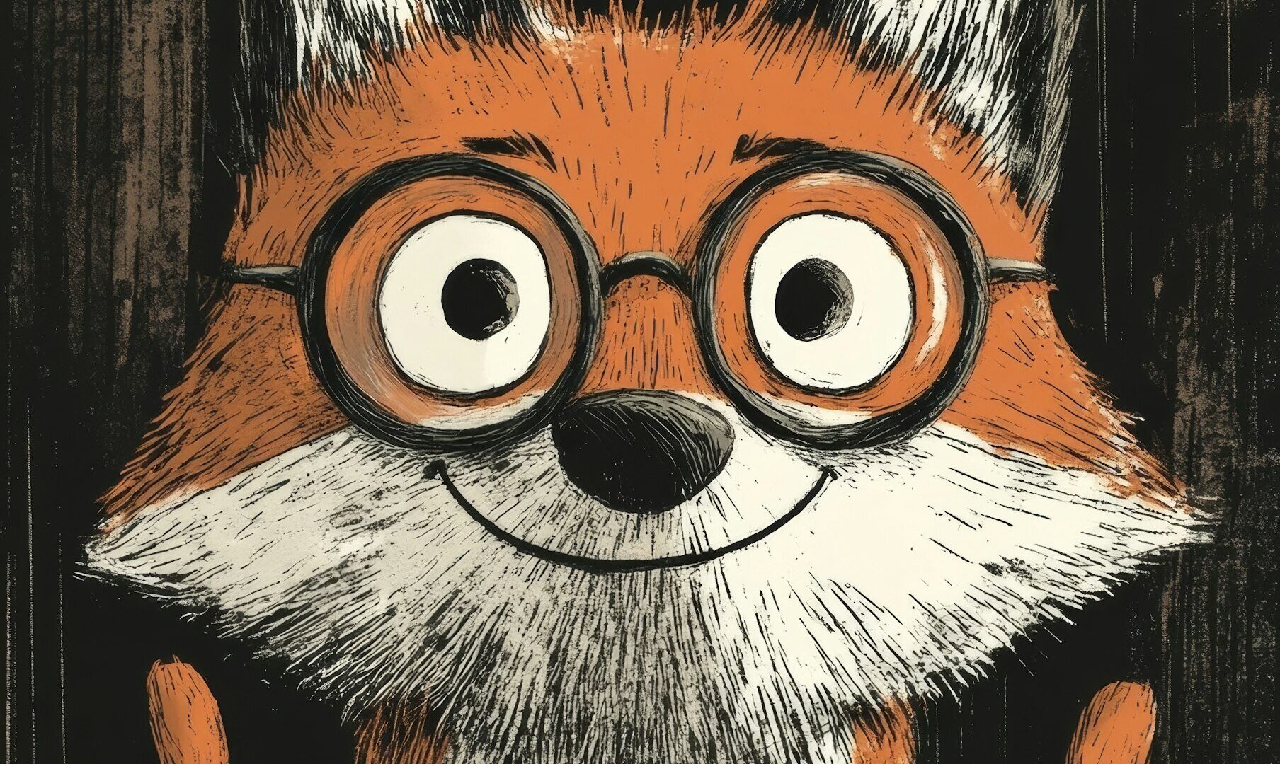 Cheerful Anthropomorphic Fox