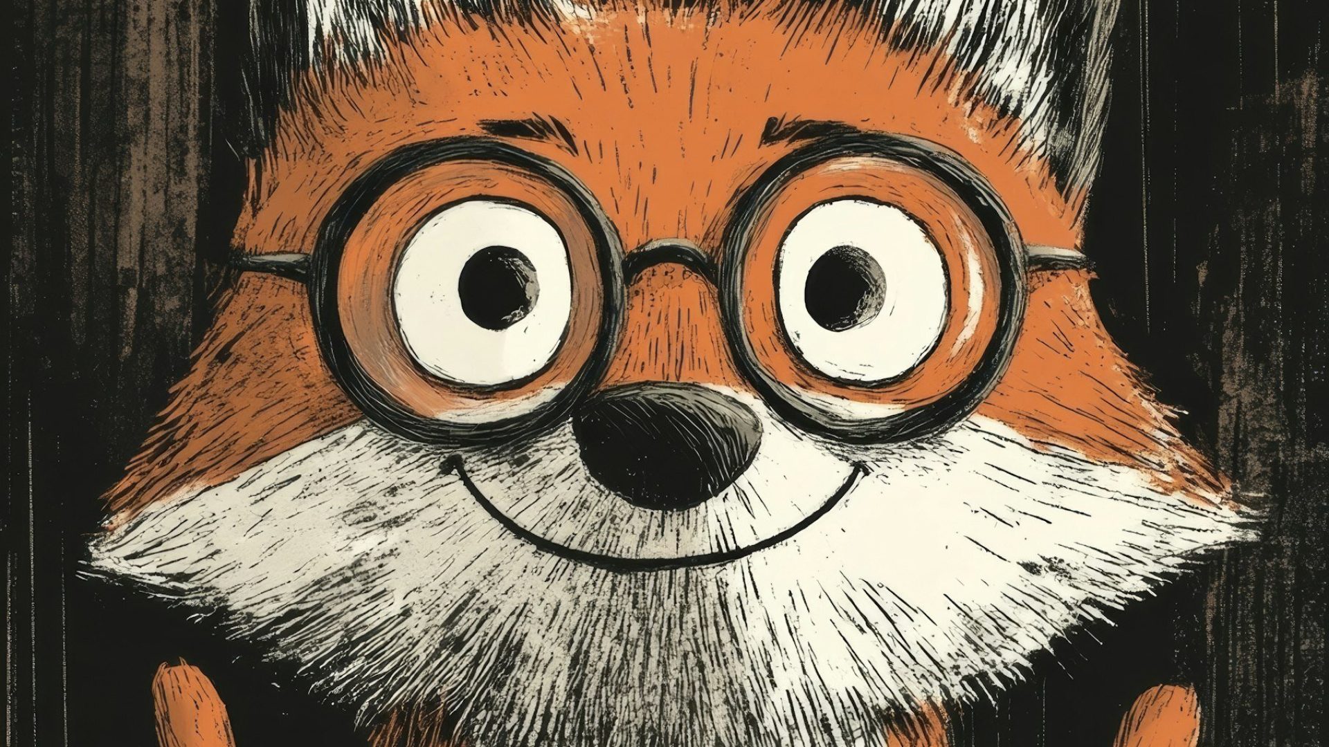 Cheerful Anthropomorphic Fox