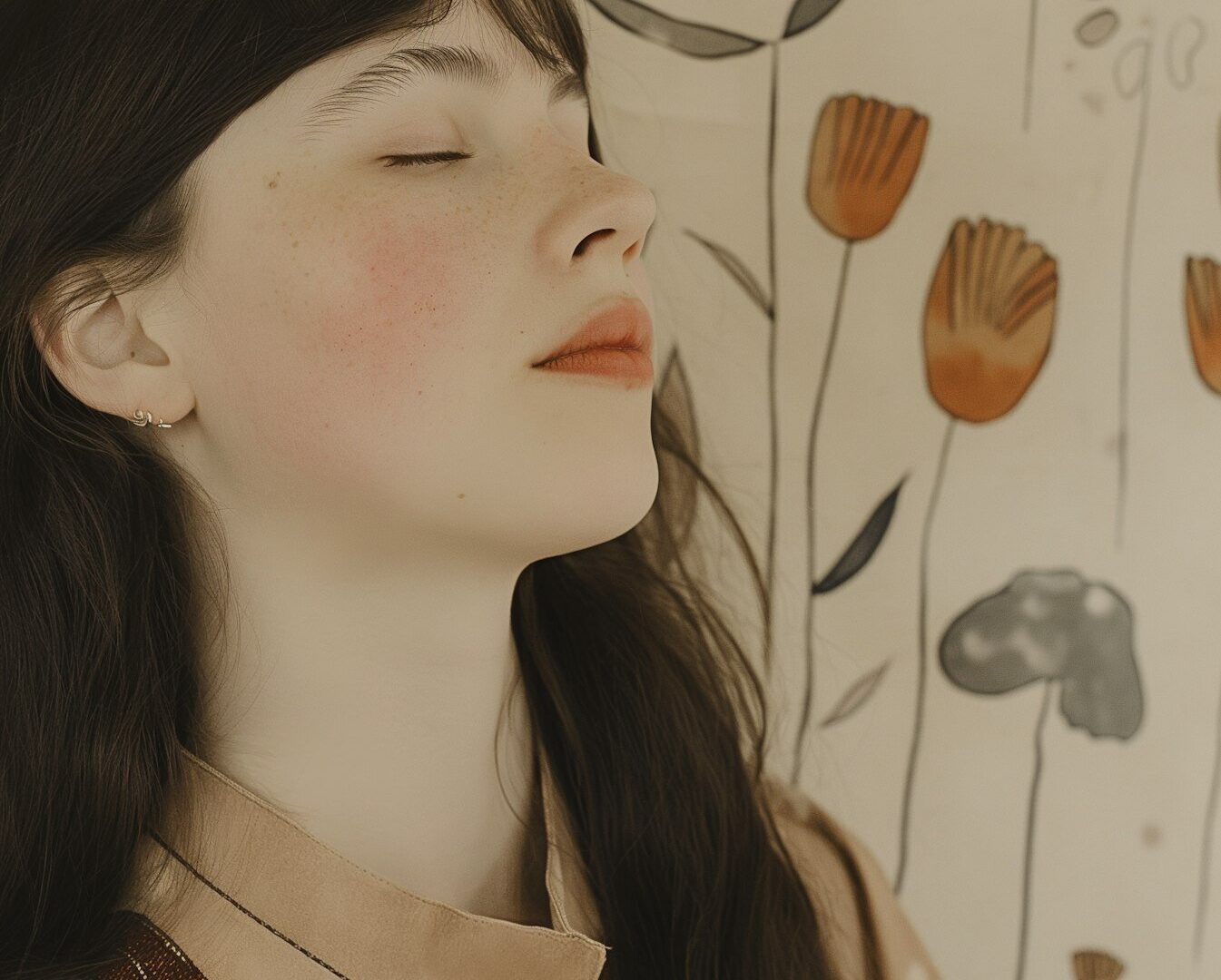 Serene Portrait of Young Woman