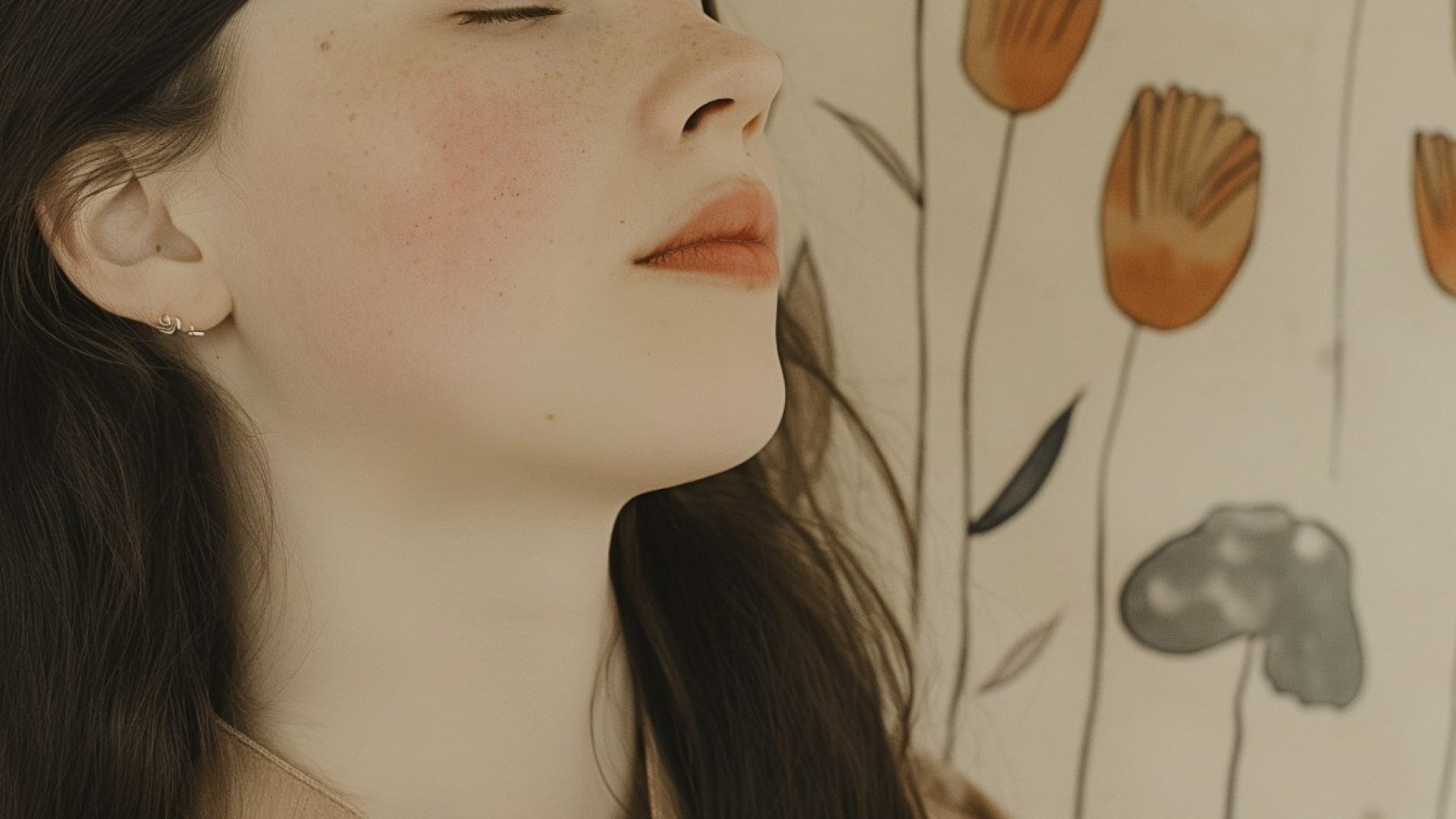 Serene Portrait of Young Woman