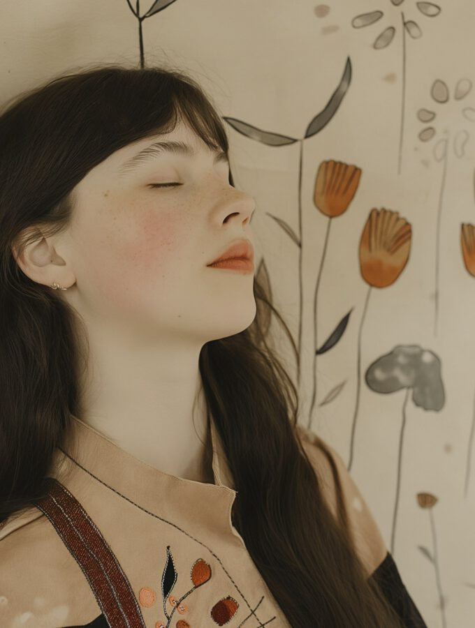 Serene Portrait of Young Woman